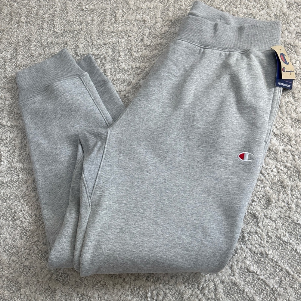 Champion Extra Large Oxford Gray Reverse Weave Jogger Pants, New with Tags